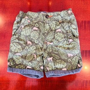 Youth Mini Boden jungle shorts size 7 Excellent Condition